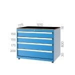 11102 – TOOL CABINET WITH 5 DRAWERS