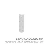20.44.45.612 – KOÇEL DEMONTE HAFİF RAF SİSTEMİ PRATİK RAF TRAVERS – 450 MM