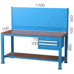 3704 –  WORKBENCH WITH 2 DRAWERS AND LOWER SHELF