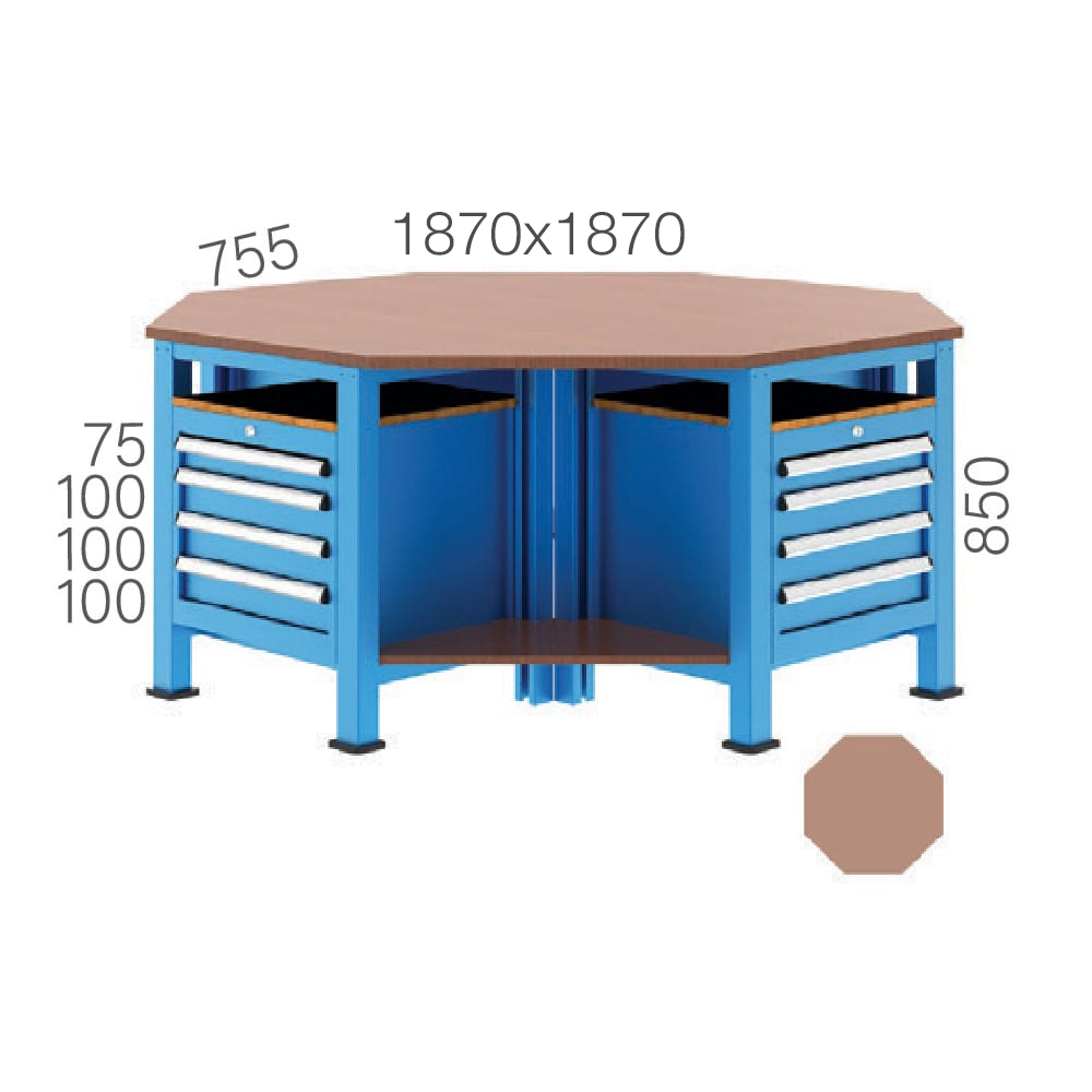 3815 – 16 ÇEKMECELİ SEKİZGEN ÇALIŞMA TEZGAHI 3815 – 16 ÇEKMECELİ SEKİZGEN ÇALIŞMA TEZGAHI