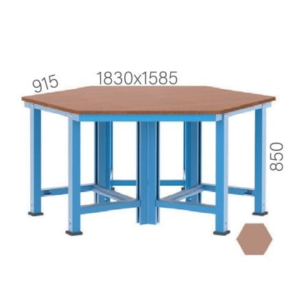 3860- HEXAGONAL WORKBENCH