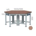 3880 – 4 YÖNDE 1 ER AD.HAFİF SERİ ÇEKMECELİ SEKİZGEN ÇALIŞMA TEZGAHI
