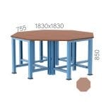 3860- HEXAGONAL WORKBENCH
