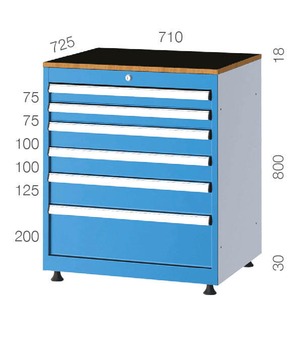 7080 – 6 ÇEKMECELİ DOLAP 7080 – 6 ÇEKMECELİ DOLAP