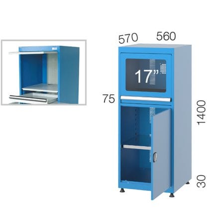 7425 – PC CABINET WITH 1 DRAWER AND 1 CUPBOARD