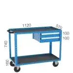 8005 – MOBILE WORKBENCH WITH DRAWER AND PEGBOARD