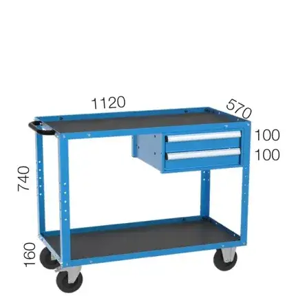 8004 – MOBILE WORKBENCH WITH 2 DRAWERS