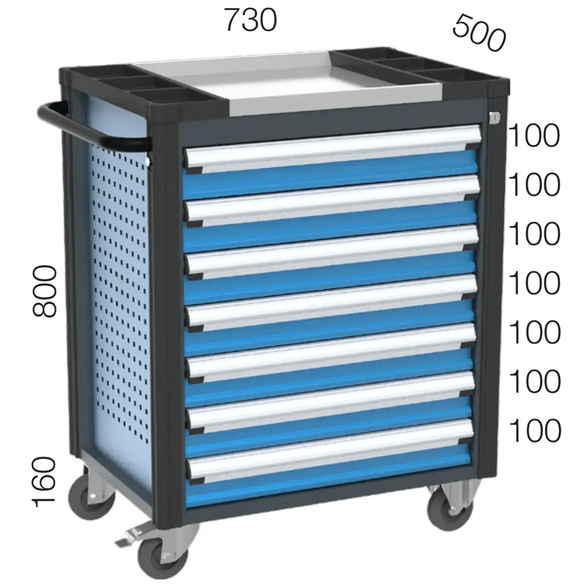 8517 – TOOL TROLLEY WITH 7 DRAWERS 8517 – TOOL TROLLEY WITH 7 DRAWERS