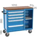 8519 – TOOL TROLLEY WITH 9 DRAWERS