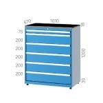 2150 – CNC TOOL CABINET WITH 5 PULL-OUT SHELVES