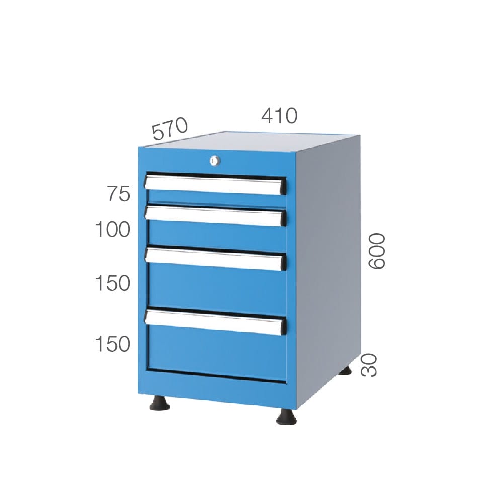 1061 – TOOL CABINET 4 DRAWERS