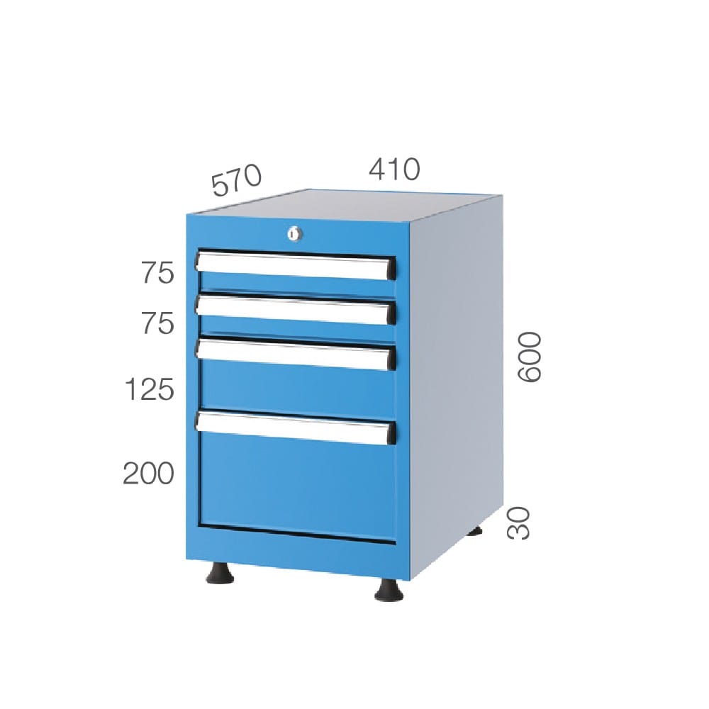 1070 – TOOL CABINET 5 DRAWERS