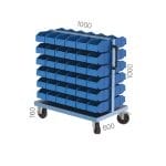 4082 – MOBILE PLASTIC BIN STAND