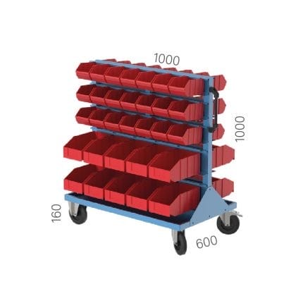 4090 – MOBILE PLASTIC BIN STAND