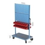 4525 – MOBILE TOOL PANEL WITH PLASTIC BINS