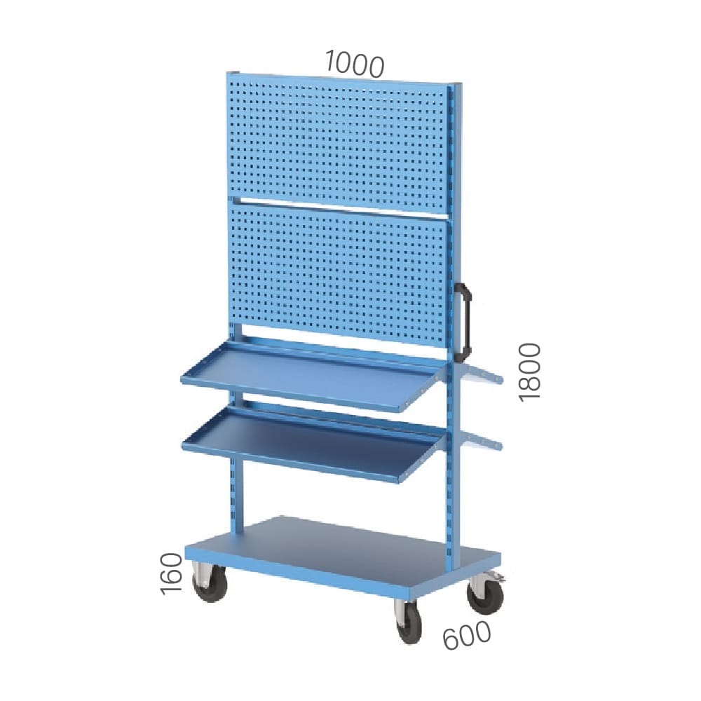 4530 – MOBILE TOOL PANEL WITH 4 SHELVES 4530 – MOBILE TOOL PANEL WITH 4 SHELVES