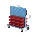 4530 – MOBILE TOOL PANEL WITH 4 SHELVES