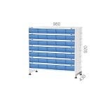 491-409 – HANGING LINBIN SHELF WITH 70PCS SV-409 (980X920X430MMH)