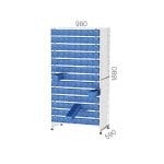 591-619 – HANGING LINBIN SHELF WITH 24PCS SV-619 (980X590X940MMH)
