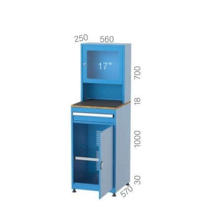 7440 – 17″ LCD SCREEN COMPUTER CABINET
