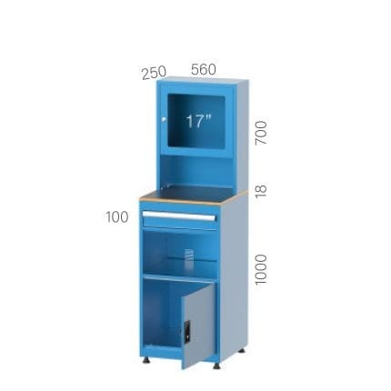 7441 – 17″ LCD SCREEN COMPUTER CABINET