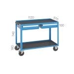 8013 – MOBILE WORKBENCH WITH LOWER SHELF