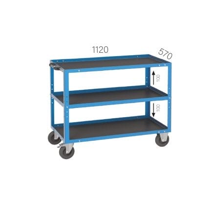 8014 – MOBILE WORKBENCH WITH 3 TIERS