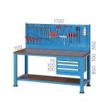 3710 –  WORKBENCH WITH 3 DRAWERS AND LOWER SHELF