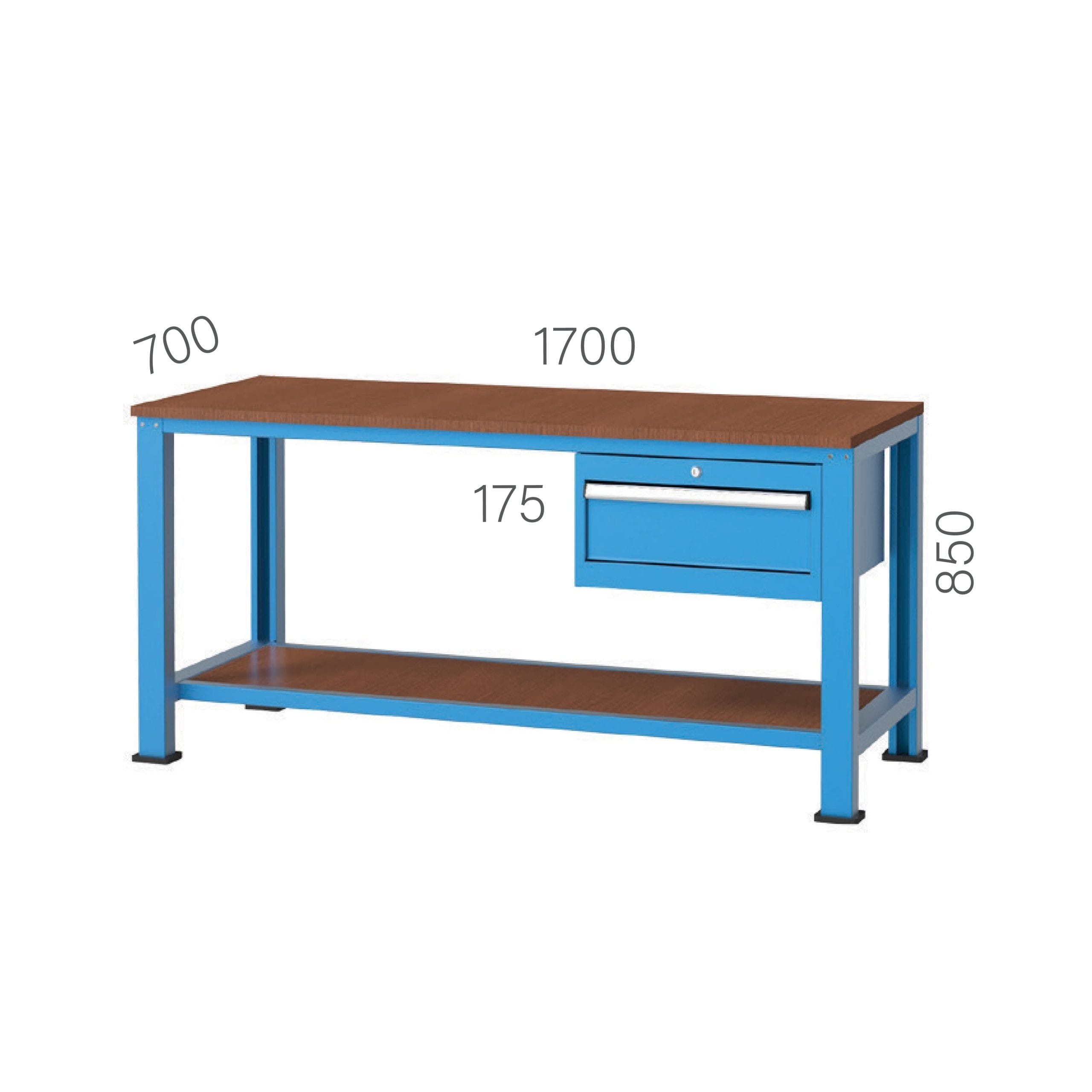 3745 – WORKBENCH WITH DRAWER AND LOWER SHELF 3745 – WORKBENCH WITH DRAWER AND LOWER SHELF