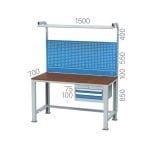 3865 – HEXAGONAL WORKBENCH WITH 3 DRAWERS