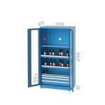 2850 – CNC TOOL CABINET WITH 16 CNC MORSE HOLDERS 1 DRAWER AND 1 CUPBOARD