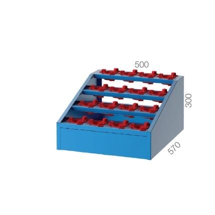 2755 – DESKTOP CNC STAND WITH 16 CNC MORSE HOLDERS