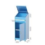 6720 – SINGLE DRAWER CABINET WITH CUPBOARD AND PEGBOARD
