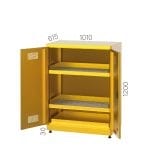 7470 – CHEMICAL STORAGE CABINET WITH 4 GRATE SHELVES