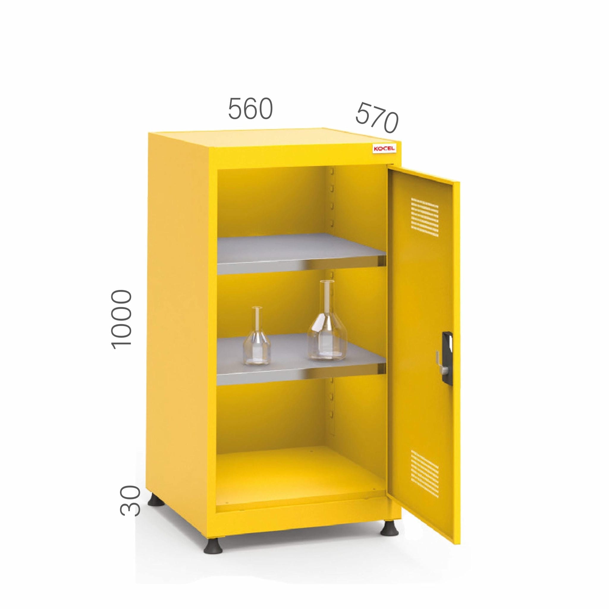 7475 – CHEMICAL STORAGE CABINET WITH 2 SHELVES 7475 – CHEMICAL STORAGE CABINET WITH 2 SHELVES