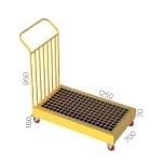 4072 – MOBILE PLASTIC BIN STAND WITH 108 BOXES