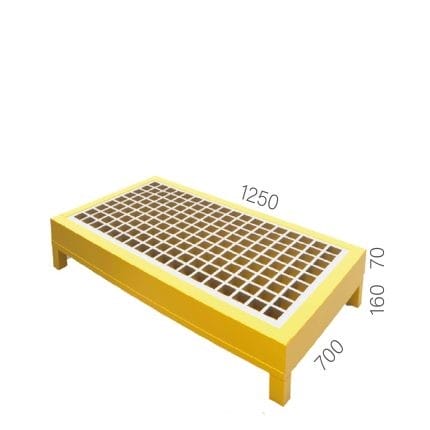 7485 – GRATED CHEMICAL DRUM  PALLET