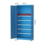 6155 –  SHORT MATERIAL CABINET WITH 5 SEPARATED SHELVES