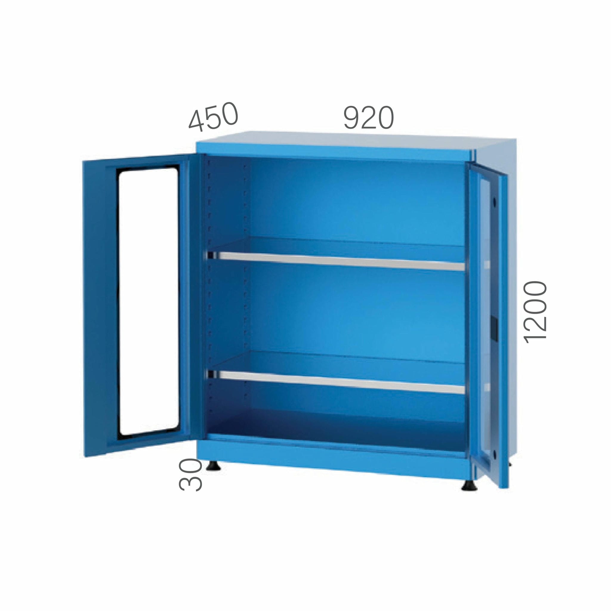 6246 – SHORT MATERIAL CABINET WITH 2 SHELVES ANG PLEXIGLASS DOORS 6246 – SHORT MATERIAL CABINET WITH 2 SHELVES ANG PLEXIGLASS DOORS