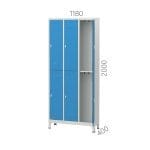6018 – DAR TİP SOYUNMA DOLABI 8 KAPILI