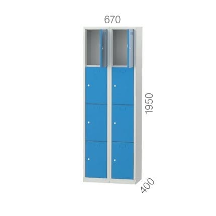 6063 – PPE LOCKER WITH 8 COMPARTMENTS