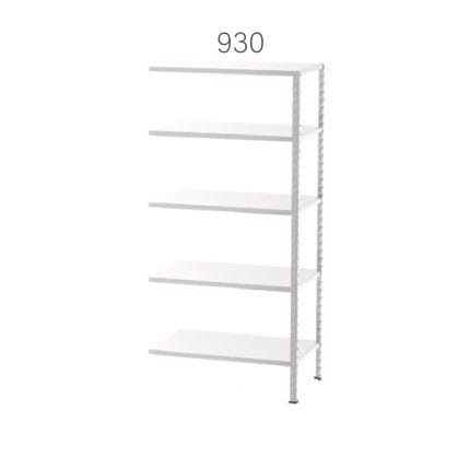 21959-1 – GALVANIZED METAL SHELF EXTENSION UNIT WITH 5 SHELVES (930X590X2000MMH)